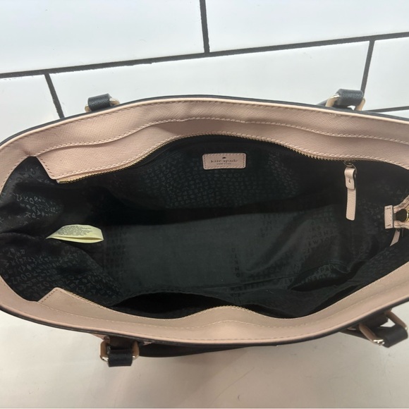 Kate Spade Two-Tone Black and Pink Tote - Picture 4 of 4